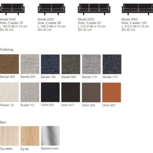 EJ220 sofa læder - Design Deal - Flere varianter - Erik Jørgensen