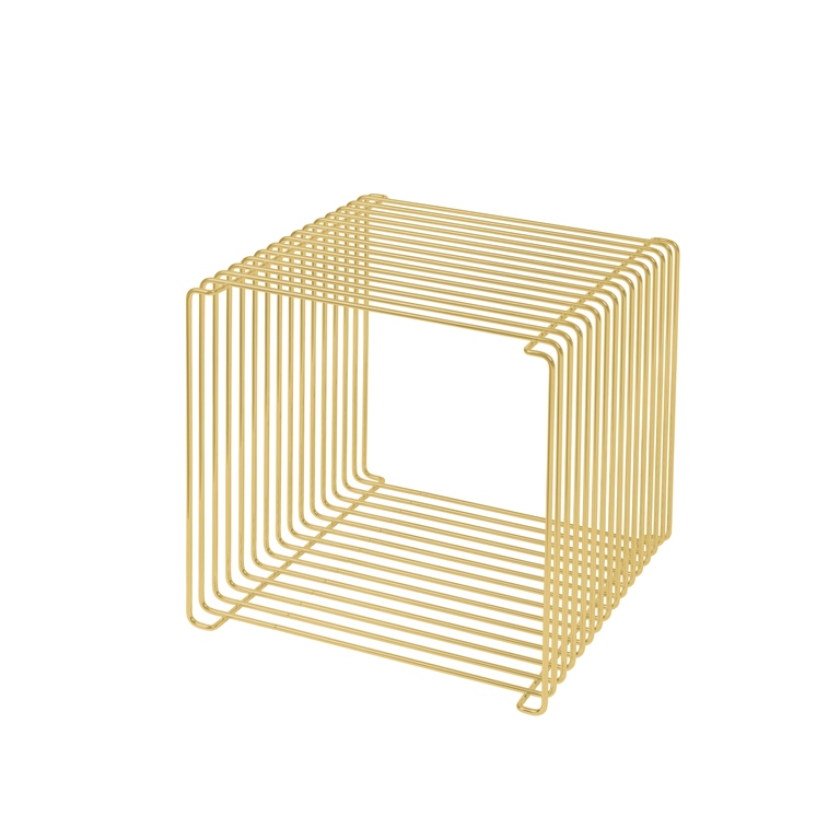 Panton Wire Cube Matt Gold Limited Edition Med 24 Karat Mat Guld