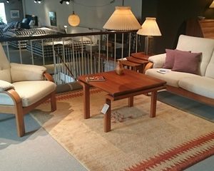 Sofa og stol teak - Udstillingsmodel