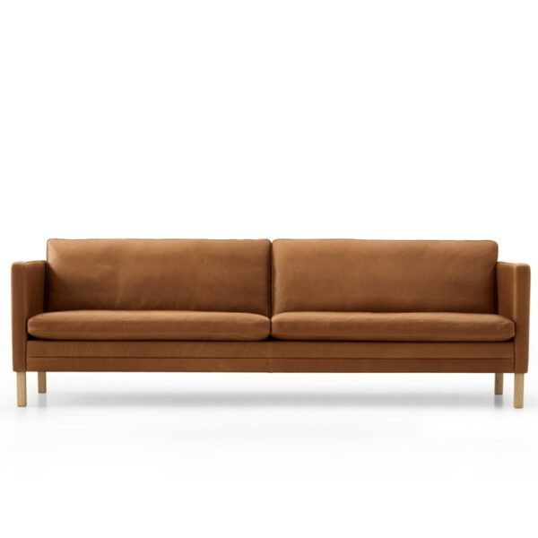 mogens hansen 4 personers sofa mh2614 i brun læder
