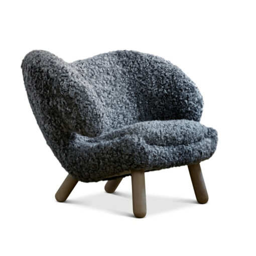 finn juhl pelikan lænestol set fra siden