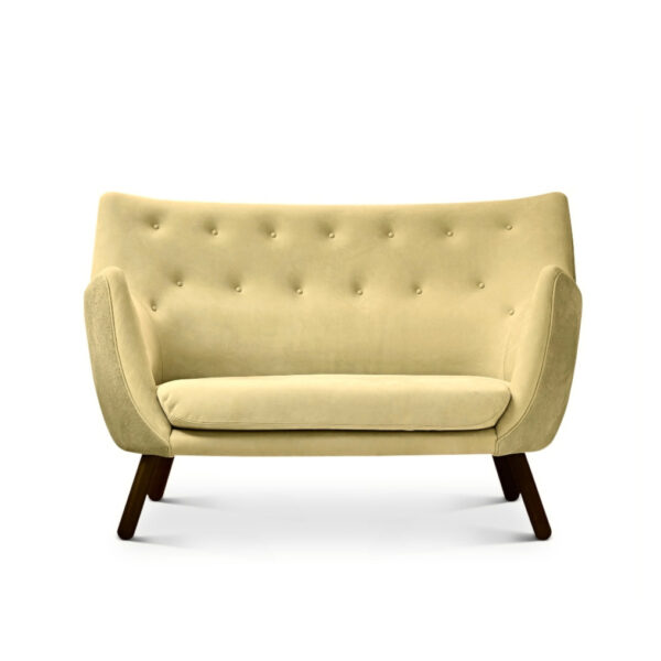 poet sofa af Finn Juhl set forfra i farven gold