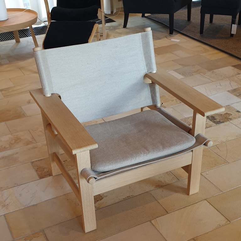 Canvas Chair med hynde – Fredericia – Udstillingsmodel