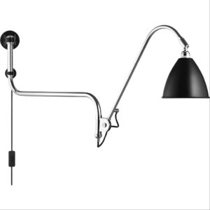 BL10 Væglampe Ø16 krom/sort - Gubi - Udstillingsmodel