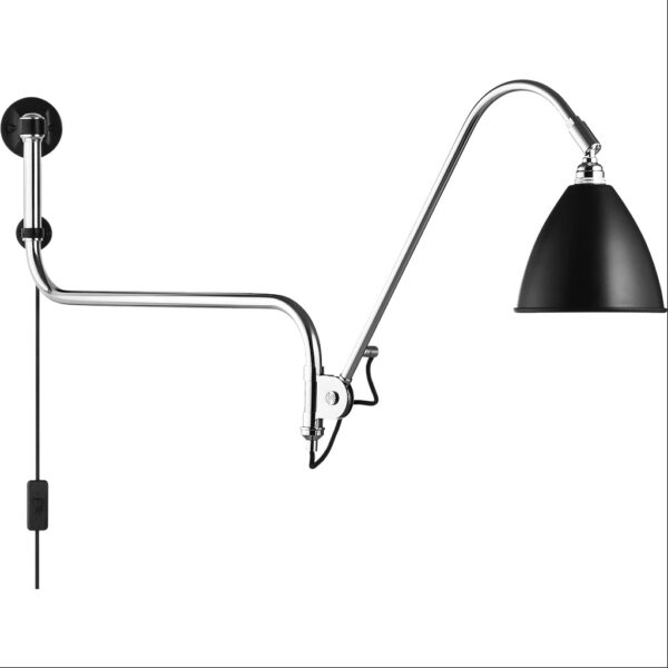 BL10 Væglampe Ø16 krom/sort - Gubi - Udstillingsmodel